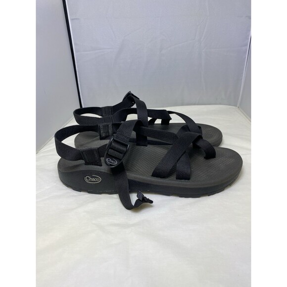 Mens Chaco Z2 Rebar Toe Loop Sport Black Outdoor Hiking Sandals Size 12 - Picture 2 of 6